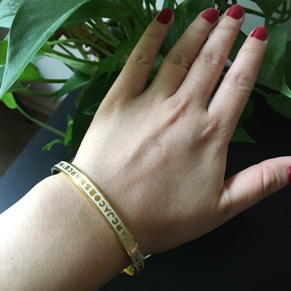Marc By Marc Jacobs Skinny Logo Bangle Bracelet - Picture 5 of 7